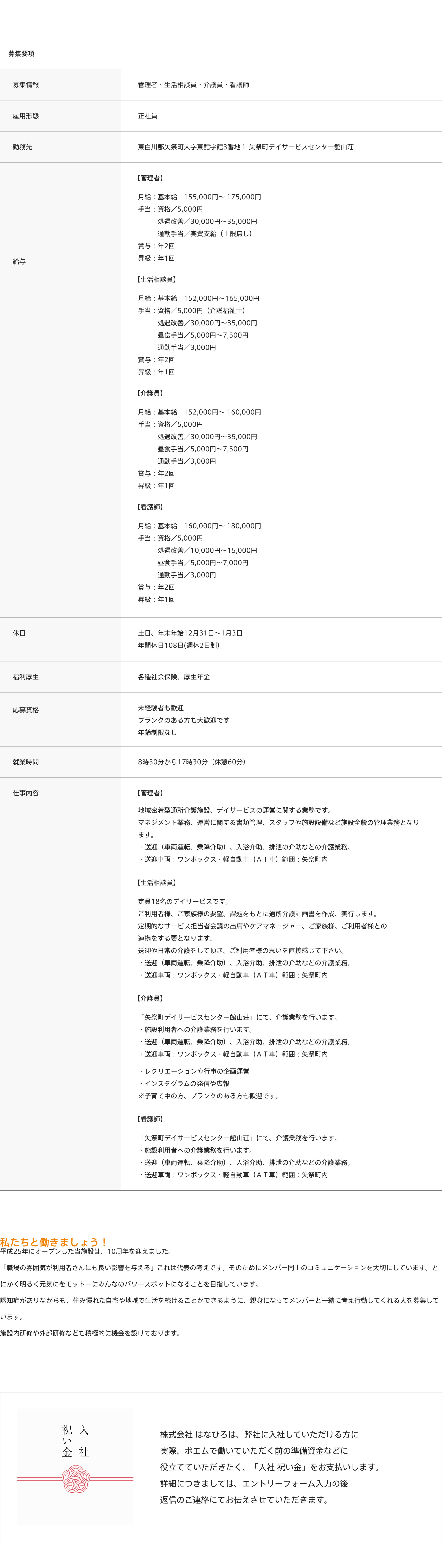 募集要項